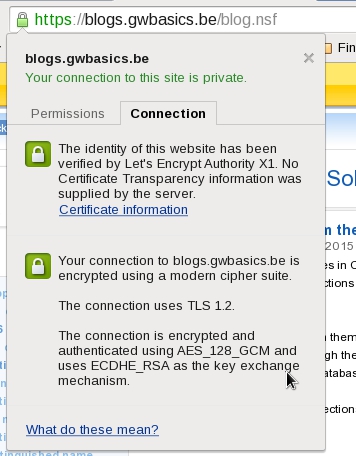 Image:Let’s encrypt TLS certificate in Domino